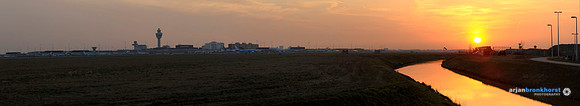 _DSC3281 Panorama naar Schiphol_sunset_landscape_8,5m